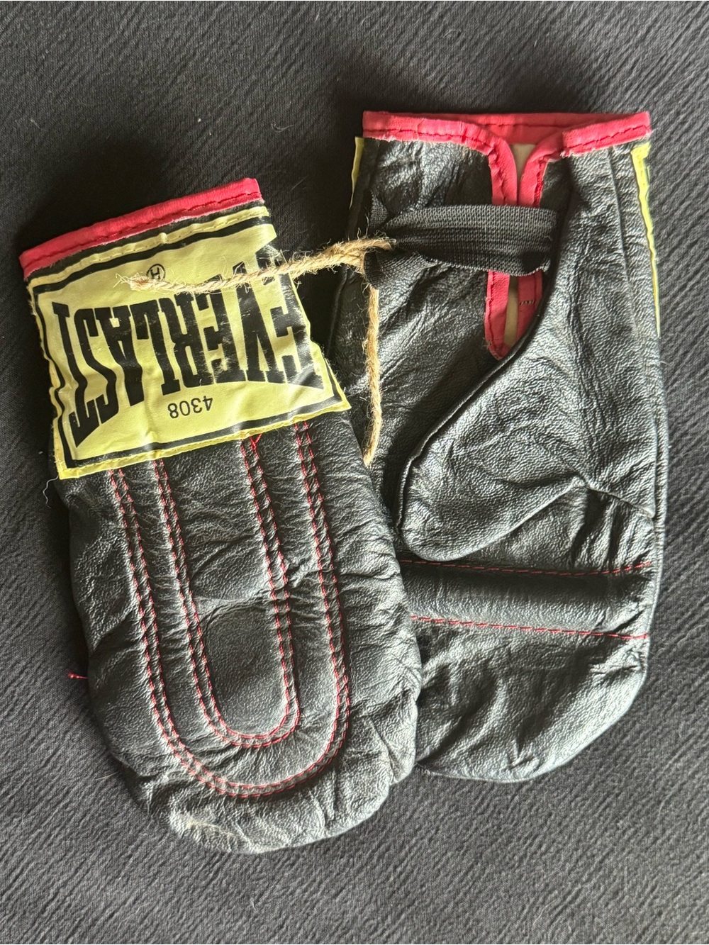 Vintage 4308 Everlast Weighted Speed Bag Training Gloves